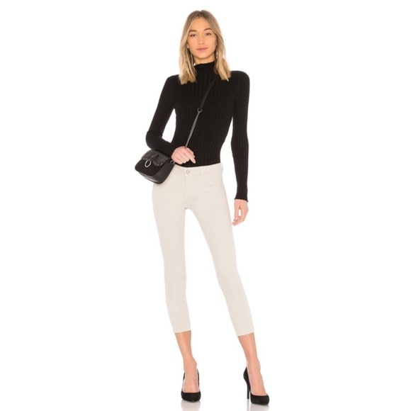 DL 1961 x REVOLVE Florence Instasculpt Cropped Jean in Milk White Size 31 - Picture 1 of 9